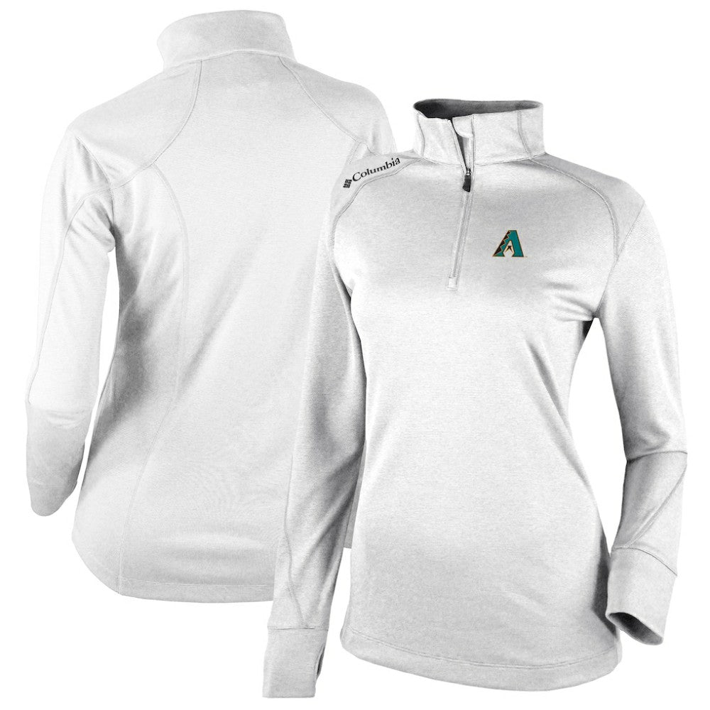 Arizona Diamondbacks Columbia Women's Cooperstown Collection Shotgun 2.0 Omni-Wick Quarter-Zip Top - White Online