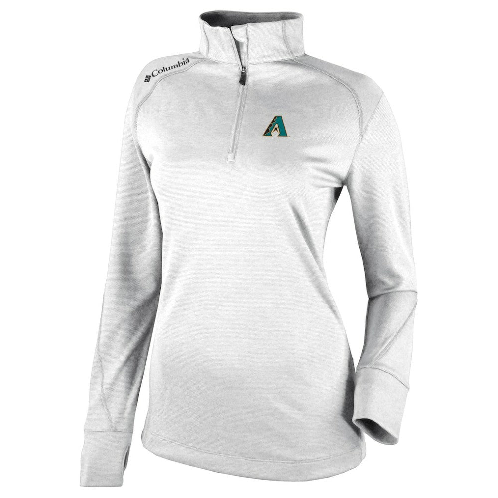 Arizona Diamondbacks Columbia Women's Cooperstown Collection Shotgun 2.0 Omni-Wick Quarter-Zip Top - White Online