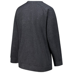Cincinnati Bengals Profile Women's Plus Size Acid Wash Raglan Sweatshirt Charcoal - NFL