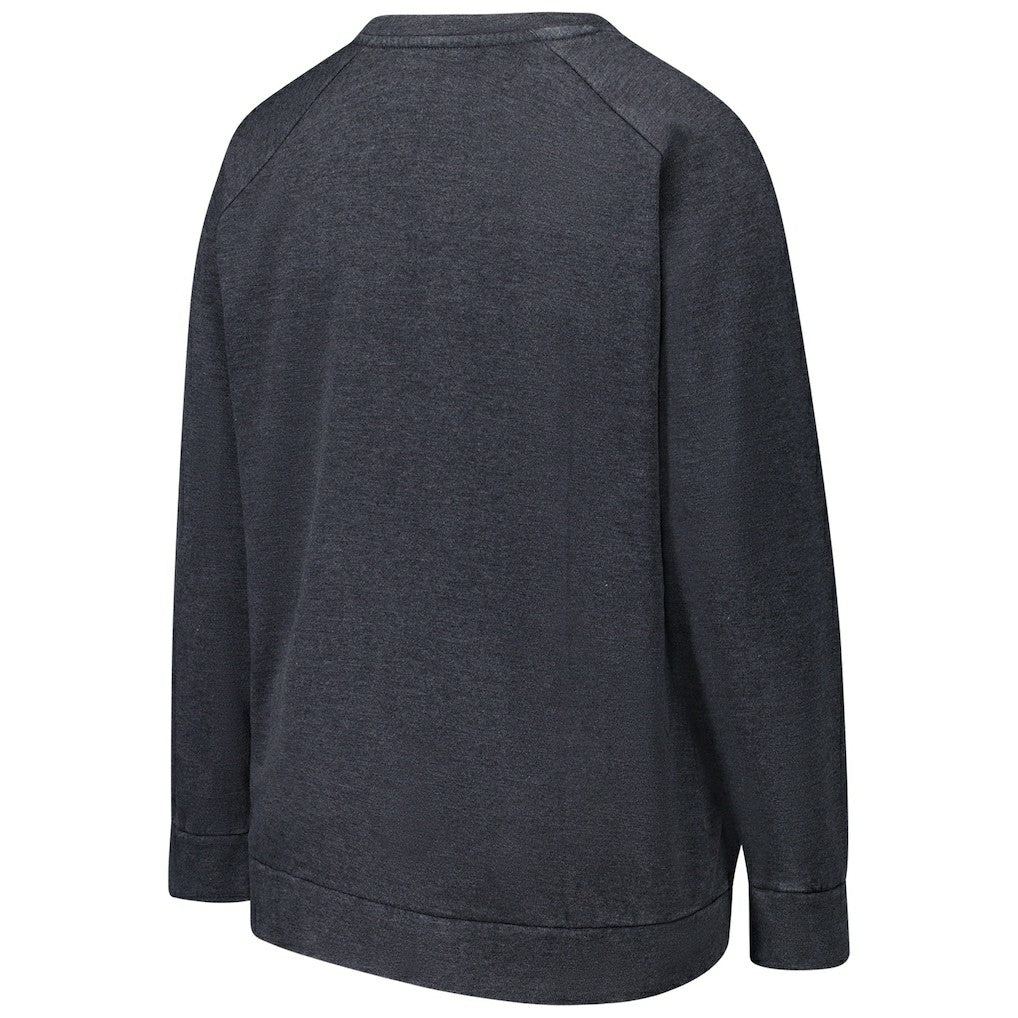 Baltimore Ravens Profile Women's Plus Size Acid Wash Raglan Sweatshirt Charcoal - NFL