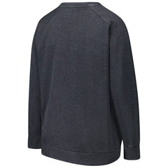Baltimore Ravens Profile Women's Plus Size Acid Wash Raglan Sweatshirt Charcoal - NFL