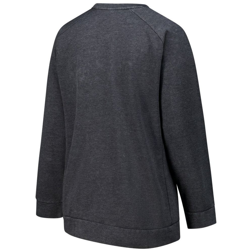 Detroit Lions Profile Women's Plus Size Acid Wash Raglan Sweatshirt Charcoal - NFL