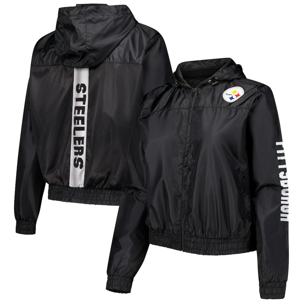 Pittsburgh Steelers Women's Full-Zip Jacket Black - Fanatics