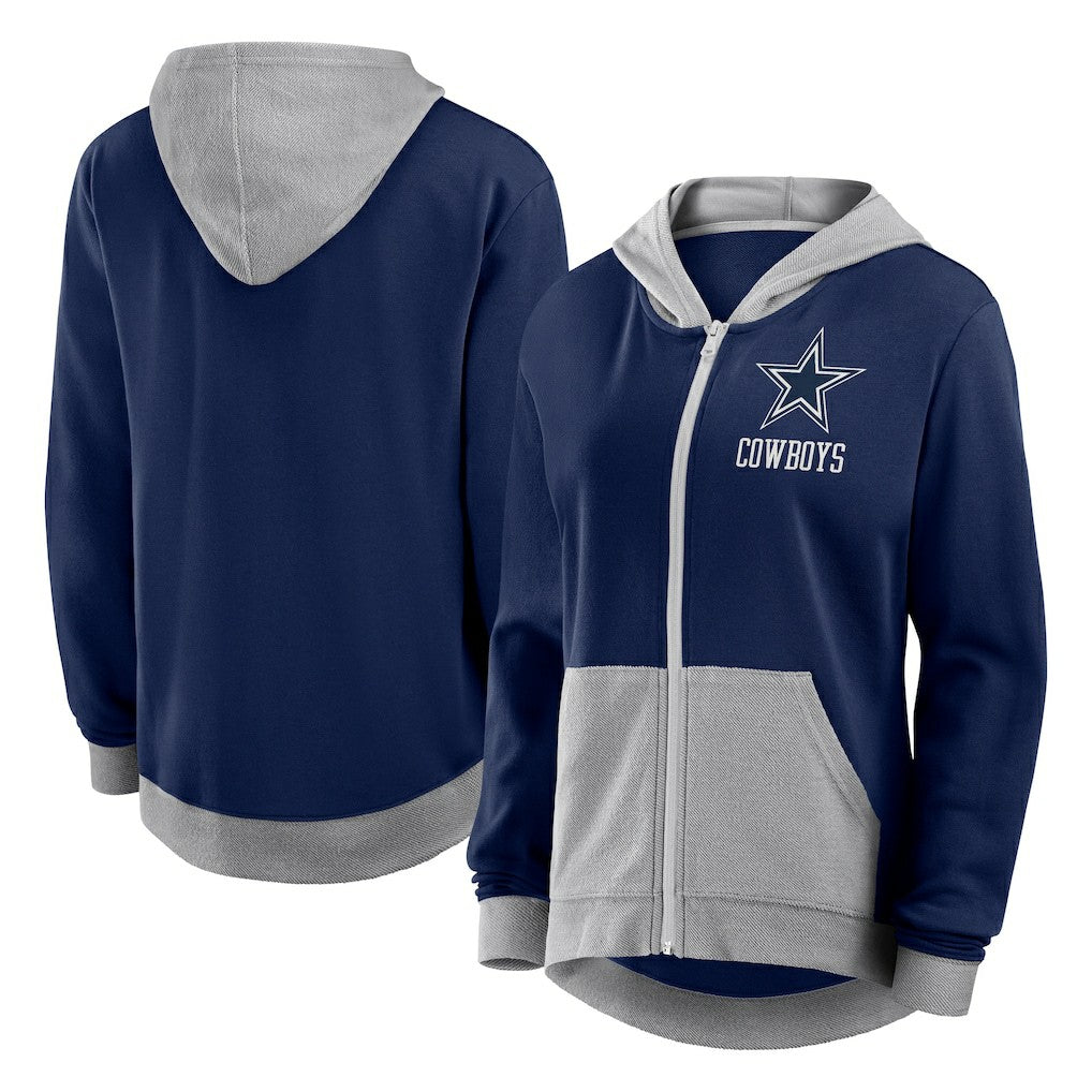 Dallas Cowboys Women's Hit It Full-Zip Hoodie Navy - Fanatics