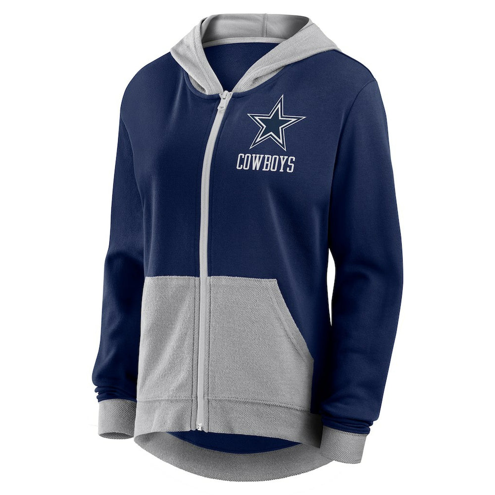 Dallas Cowboys Women's Hit It Full-Zip Hoodie Navy - Fanatics