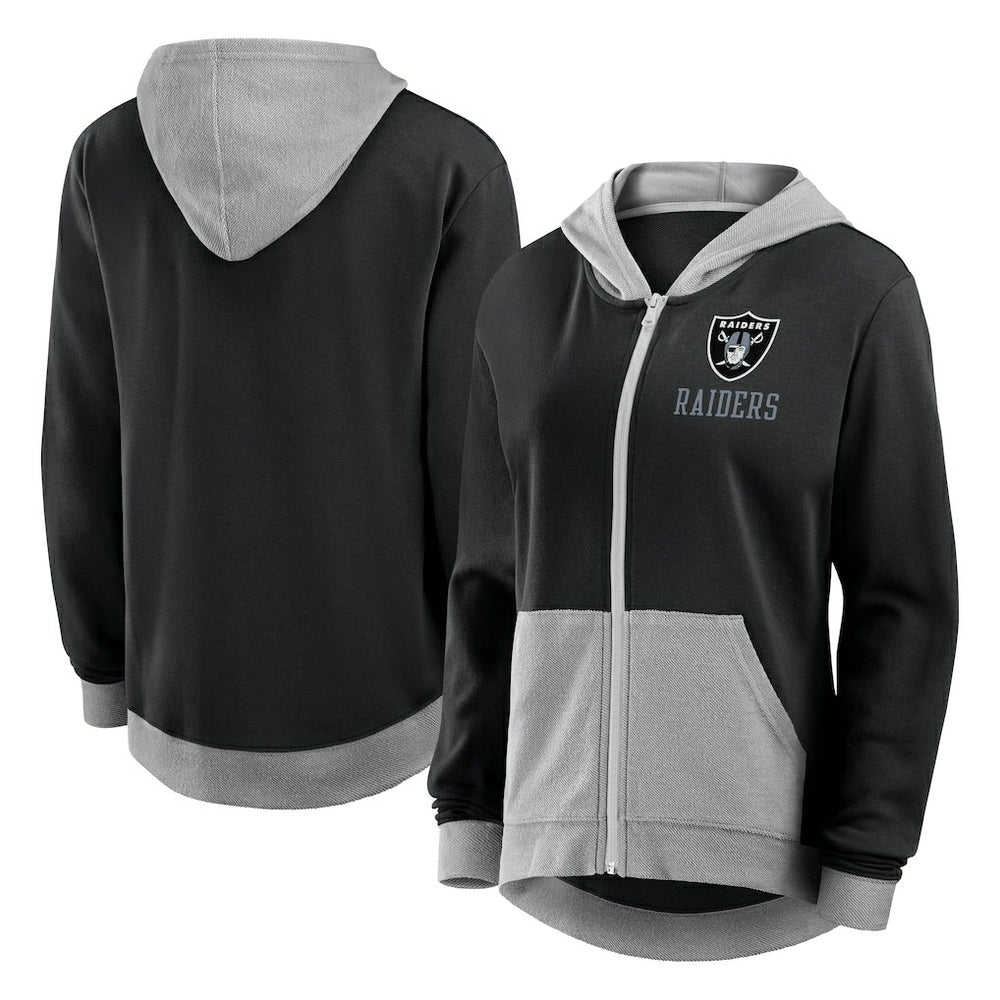 Las Vegas Raiders Women's Hit It Full-Zip Hoodie Black - Fanatics