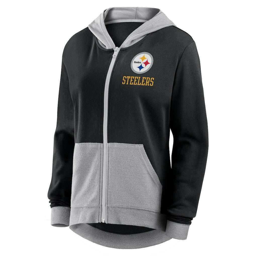 Pittsburgh Steelers Women's Hit It Full-Zip Hoodie Black - Fanatics