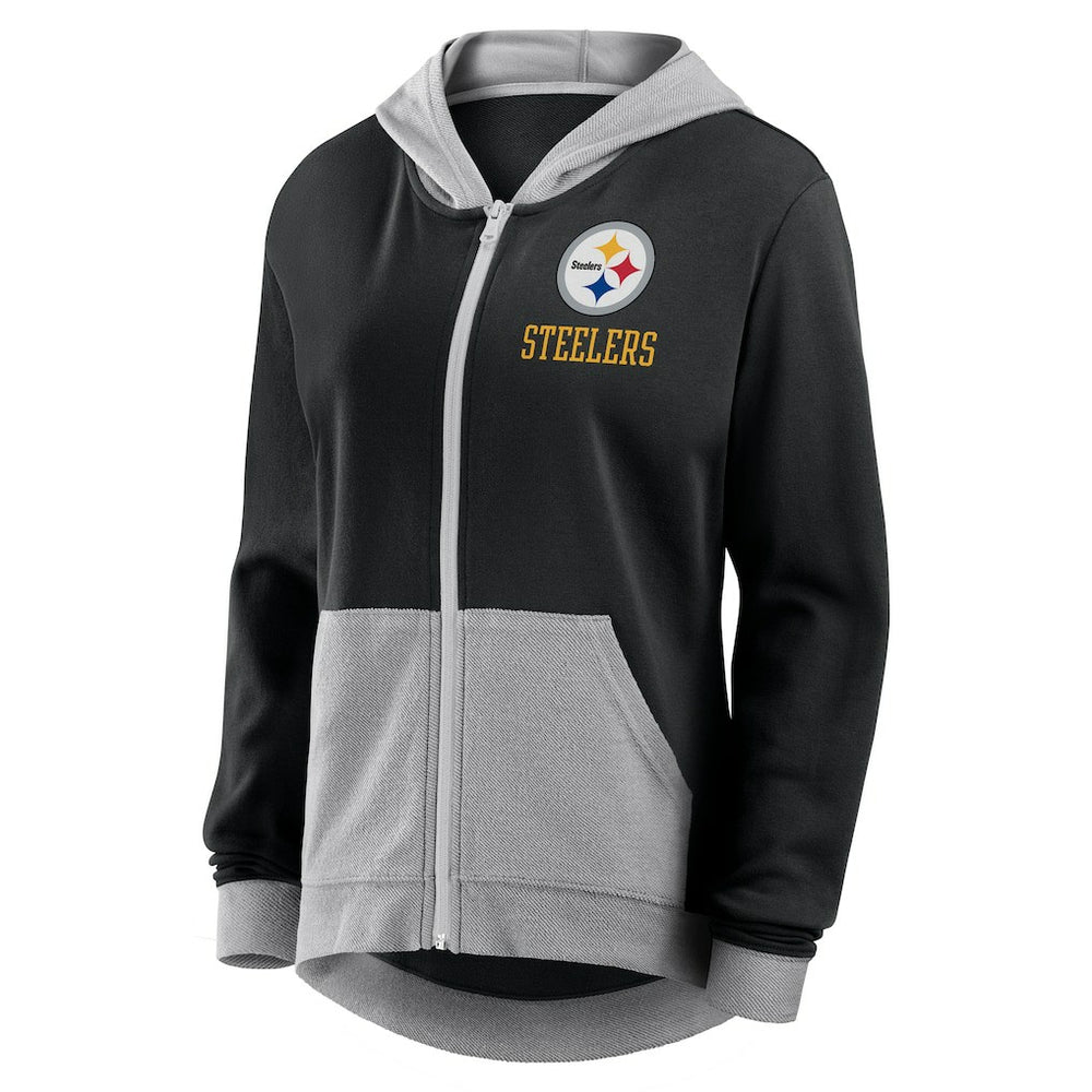 Pittsburgh Steelers Women's Hit It Full-Zip Hoodie Black - Fanatics