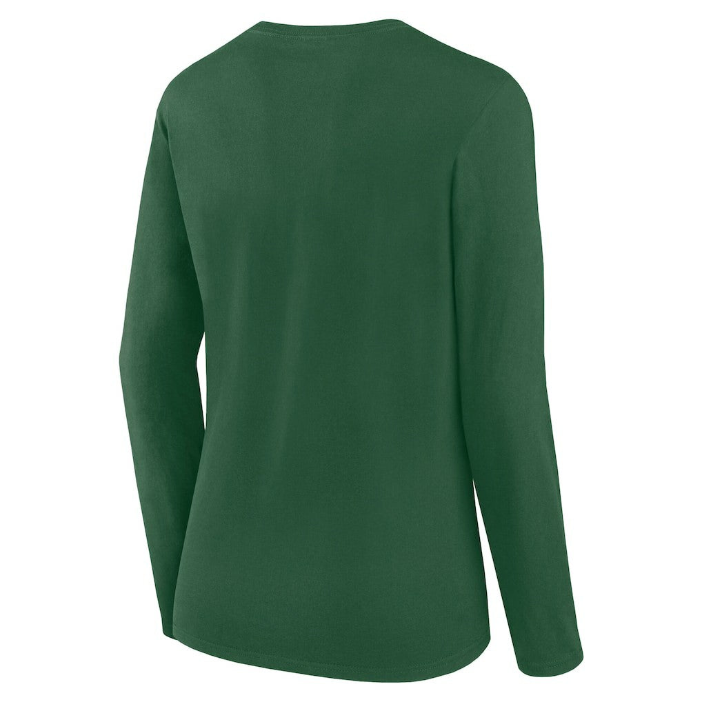 New York Jets Women's Long Sleeve Scoop Neck T-Shirt Green - Fanatics