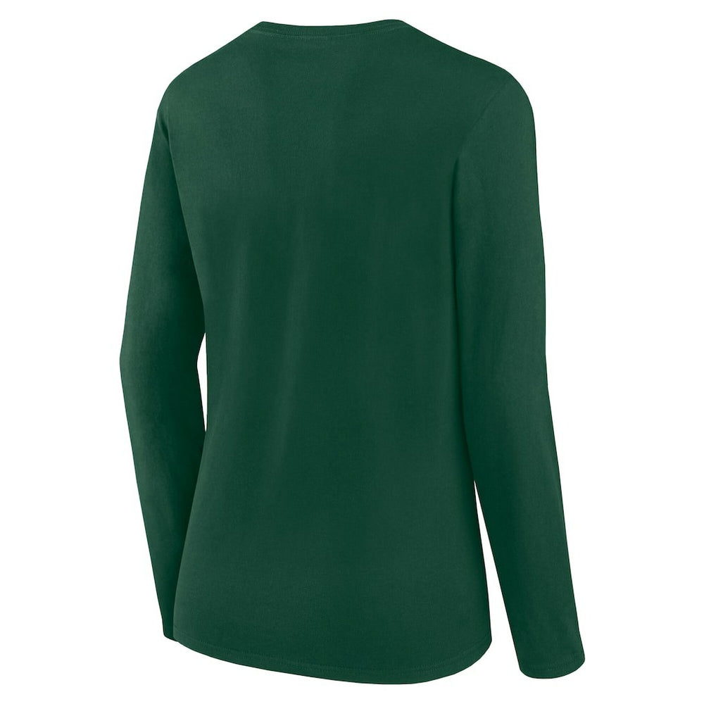 Green Bay Packers Women's Long Sleeve Scoop Neck T-Shirt Green - Fanatics
