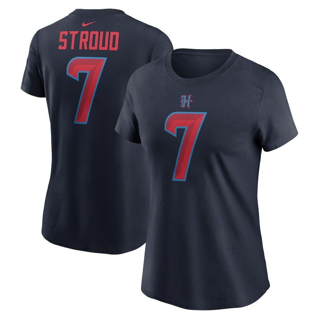 C.J. Stroud Houston Texans Women's Player Name & Number T-Shirt Navy - Nike