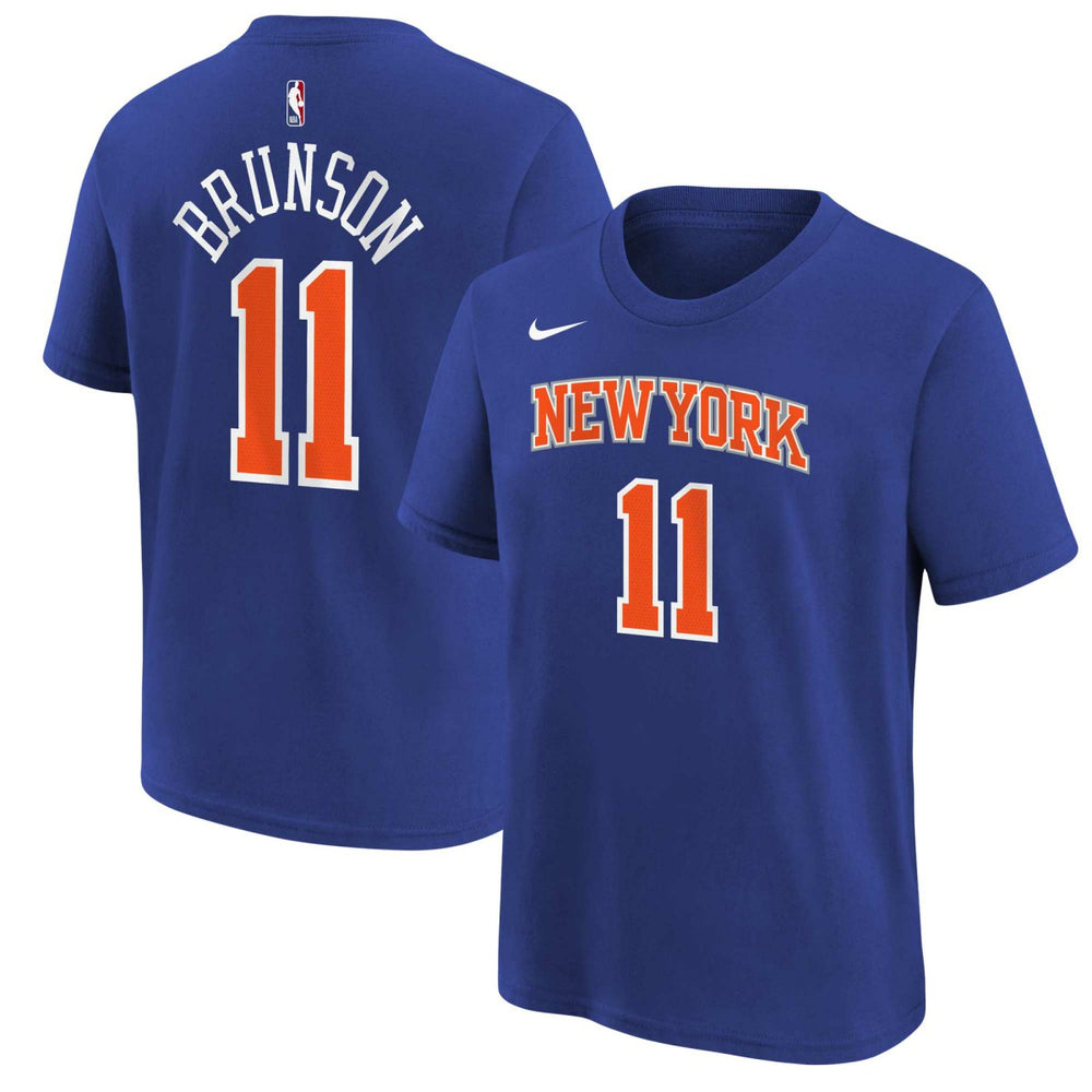 Nike - Jalen Brunson New York Knicks Youth Icon Name & Number T-Shirt - Blue