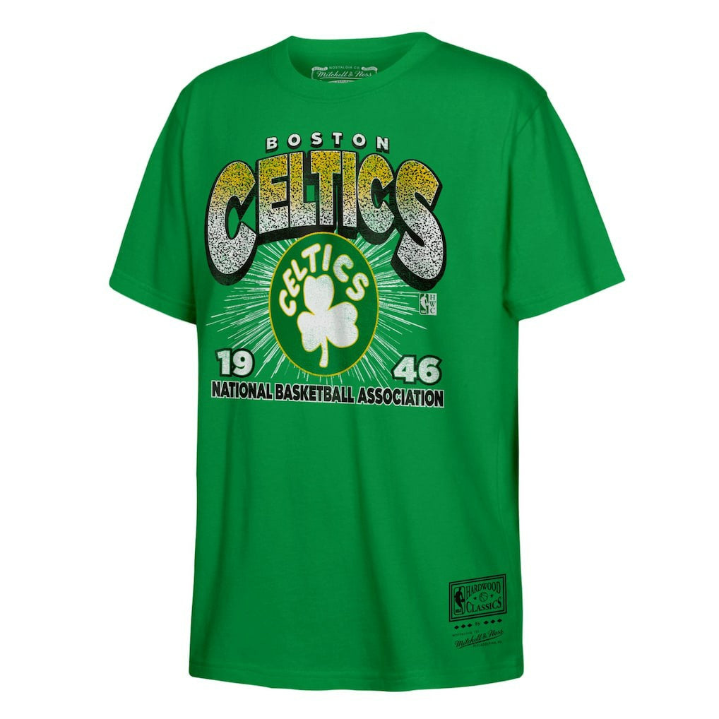 Mitchell & Ness - Boston Celtics Hardwood Classics Vintage Hoopster T-Shirt - Kelly Green