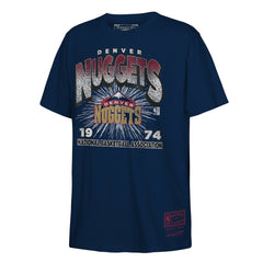 Mitchell & Ness - Denver Nuggets Hardwood Classics Vintage Hoopster T-Shirt - Navy