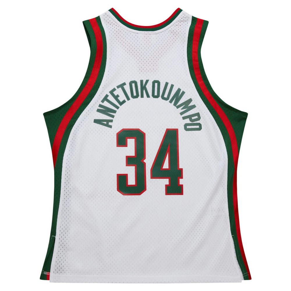 Mitchell & Ness - Giannis Antetokounmpo Milwaukee Bucks 2013/14 Hardwood Classics Swingman Jersey - White