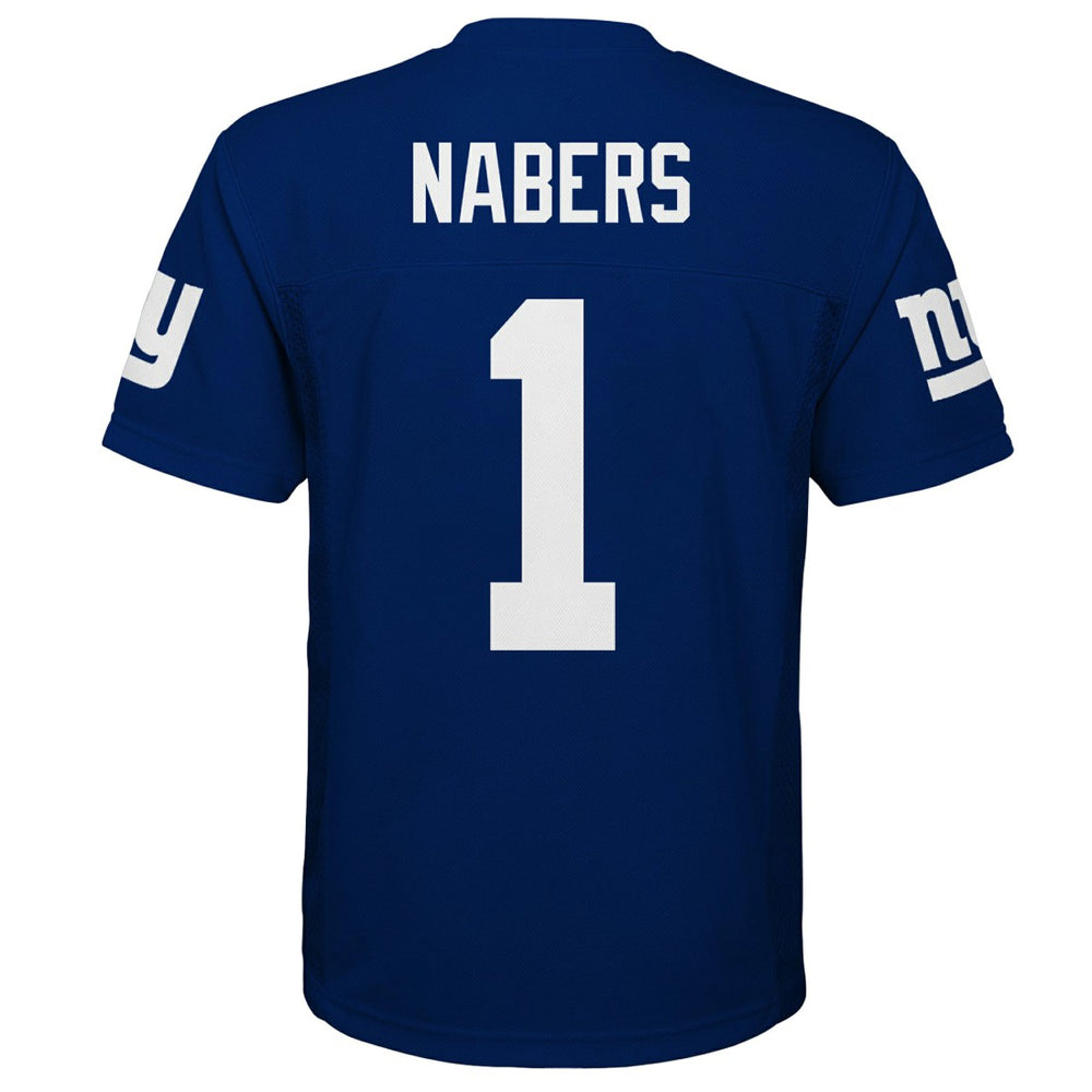 Malik Nabers New York Giants Youth Replica Player Jersey Royal - NFL