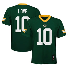 Jordan Love Green Bay Packers Youth Replica Player Jersey Green - NFL