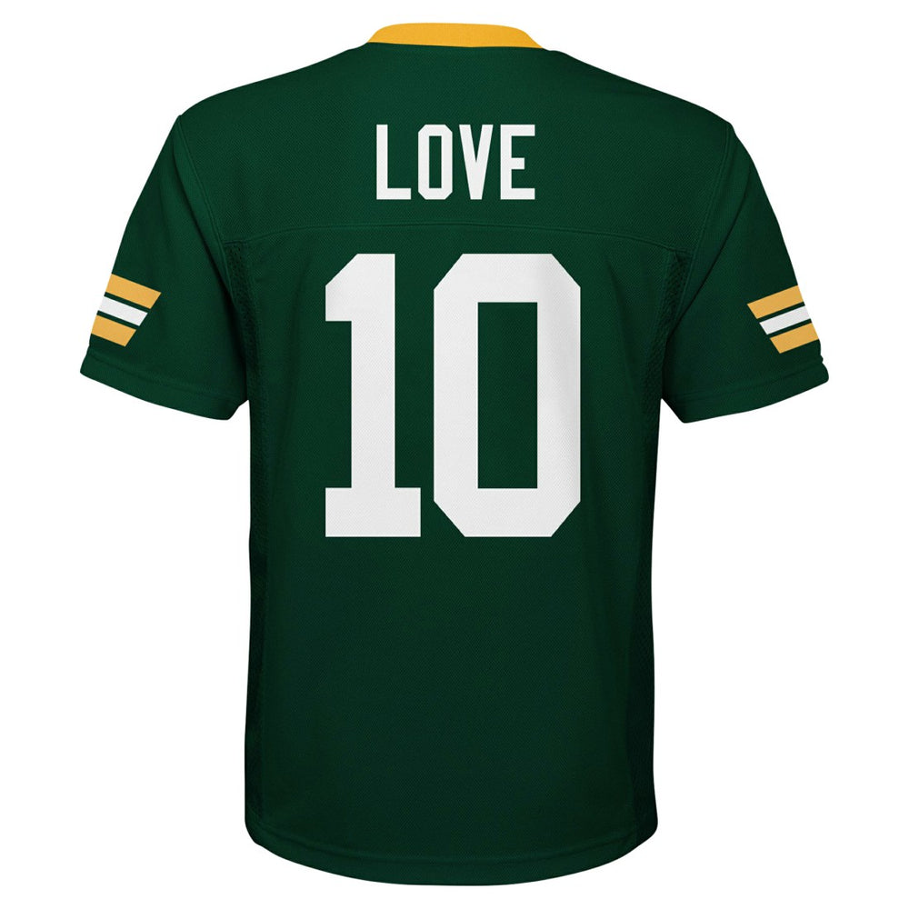 Jordan Love Green Bay Packers Youth Replica Player Jersey Green - NFL