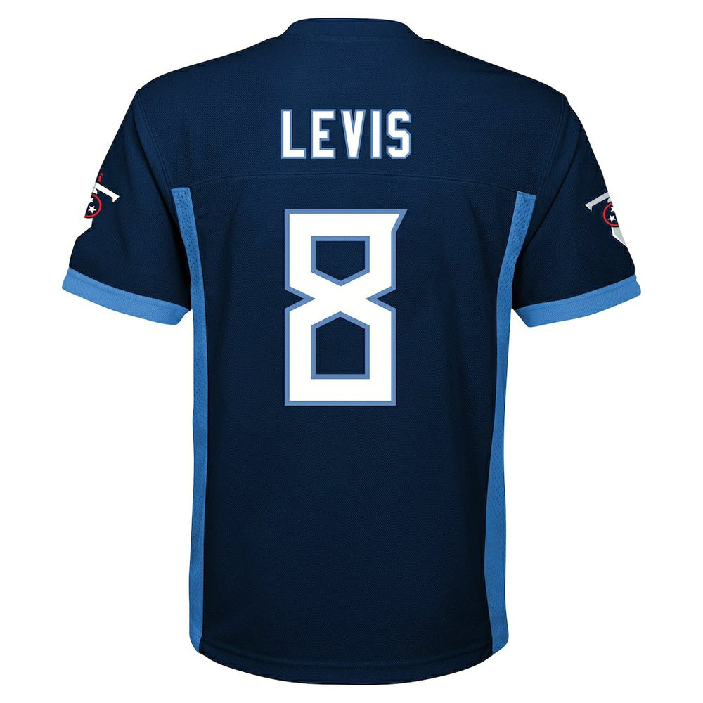 Will Levis Tennessee Titans Youth Replica Player Jersey Navy - NFL
