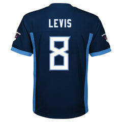 Will Levis Tennessee Titans Youth Replica Player Jersey Navy - NFL