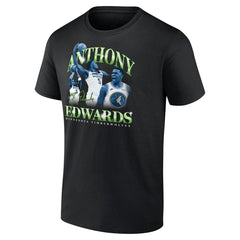 NBA - Anthony Edwards Minnesota Timberwolves Retro '90s T-Shirt - Black