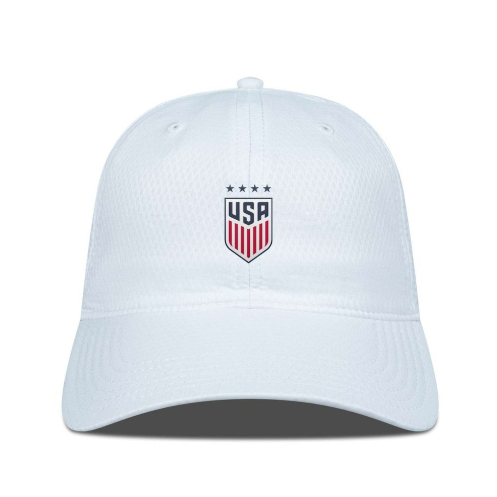 USWNT Levelwear Matrix Insignia Core Adjustable Hat - White