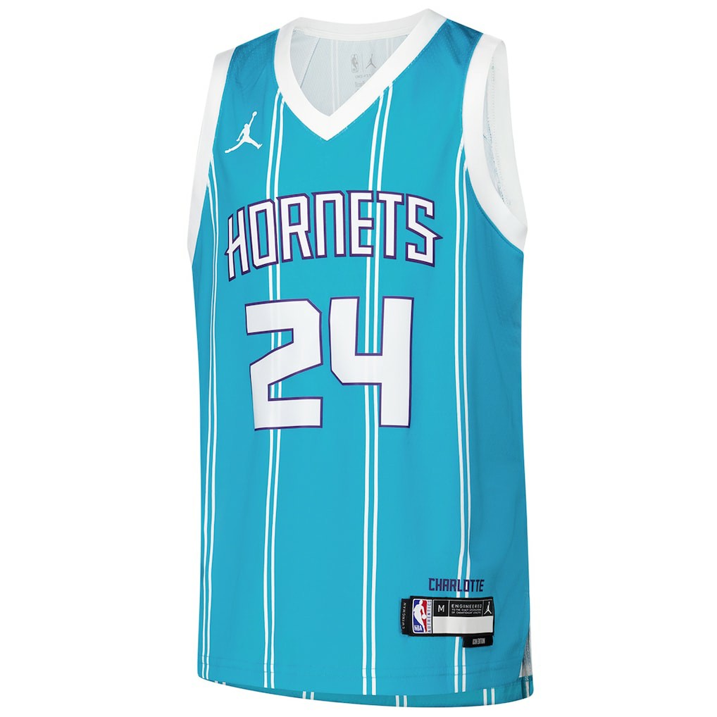 Nike - Brandon Miller Charlotte Hornets Youth Swingman Jersey - Icon Edition - Teal