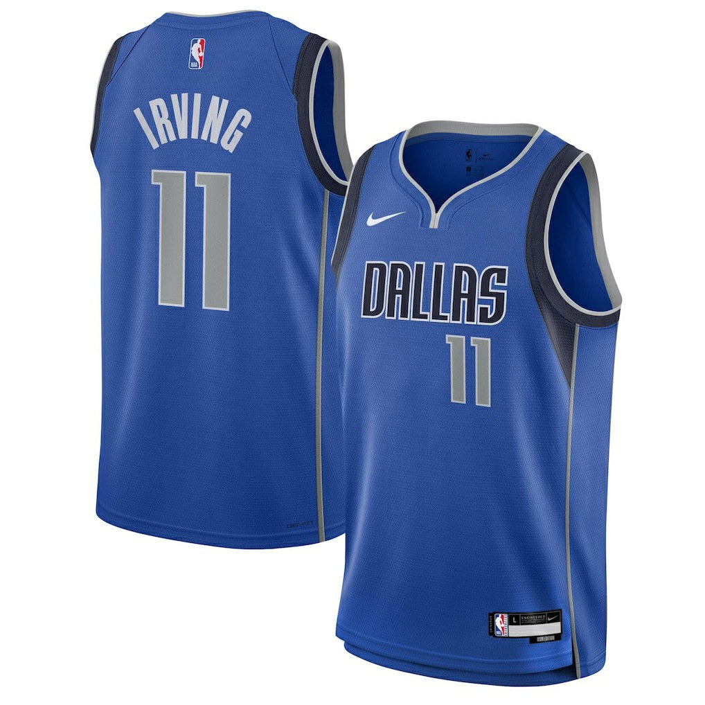 Nike - Kyrie Irving Dallas Mavericks Youth Swingman Jersey - Icon Editi- Blue
