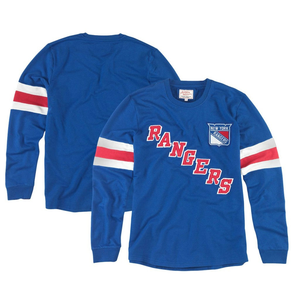 New York Rangers American Needle Sudbury Long Sleeve T-Shirt Blue