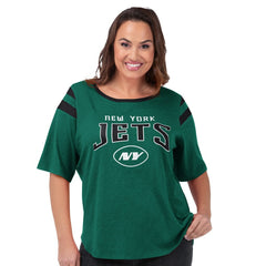 New York Jets G-III 4Her by Carl Banks Women's Plus Size Linebacker T-Shirt Green - NFL