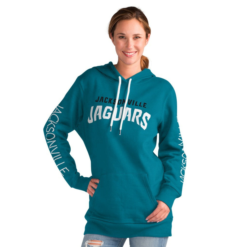 Jacksonville Jaguars G-III 4Her by Carl Banks Women's Extra Inning Pullover Hoodie Teal - NFL