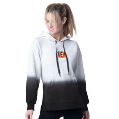 Cincinnati Bengals MSX by Michael Strahan Women's Daniela Pullover Hoodie Gray - NFL