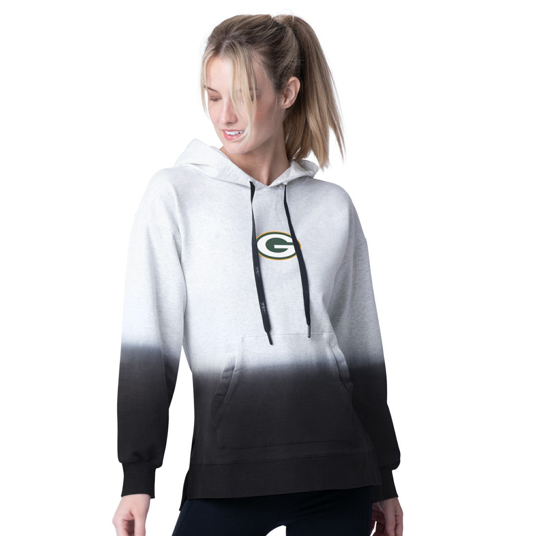Green Bay Packers MSX by Michael Strahan Women's Daniela Pullover Hoodie Gray - NFL