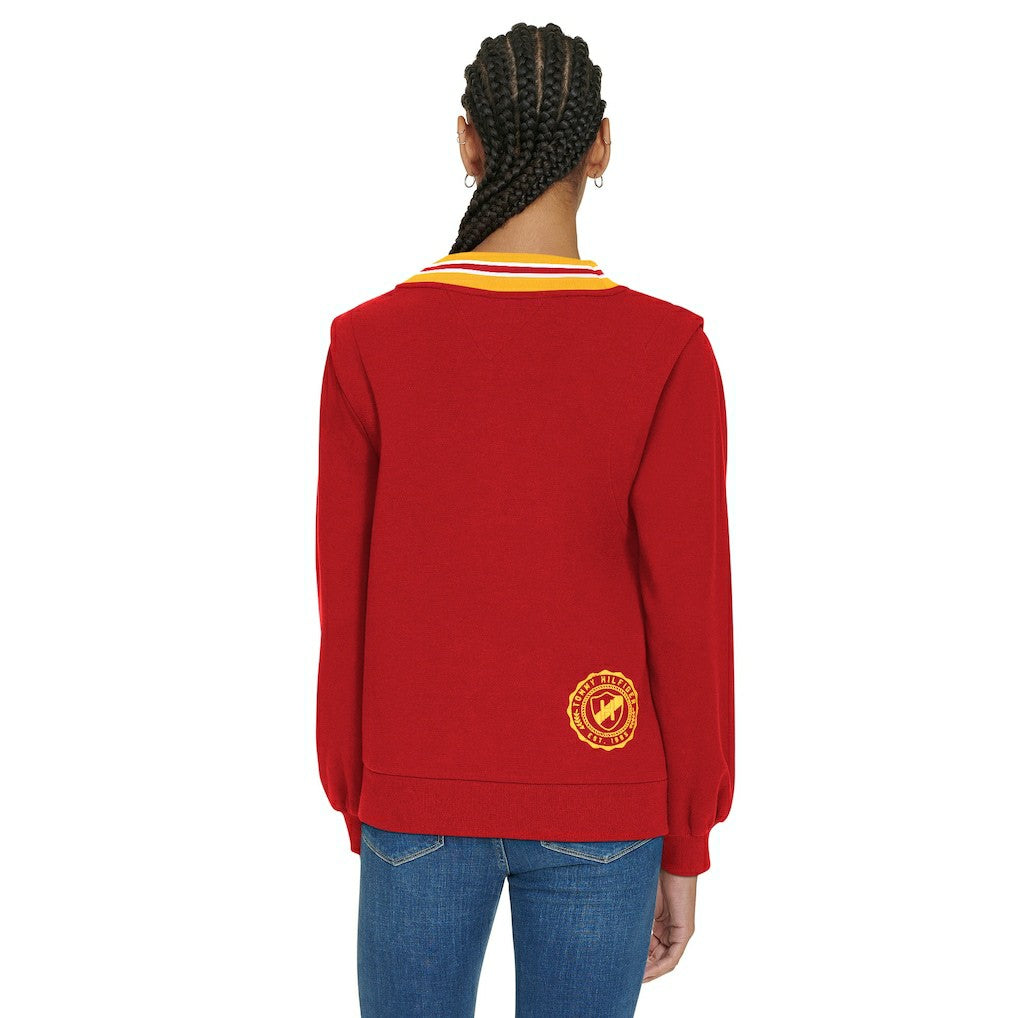Kansas City Chiefs Tommy Hilfiger Women's Alice V-Neck Pullover Sweatshirt Red - NFL