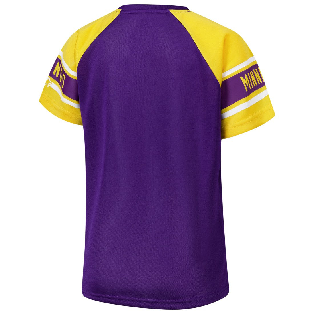 Minnesota Vikings Starter Women's 1st Rounder Color Block Raglan Top Purple - NFL