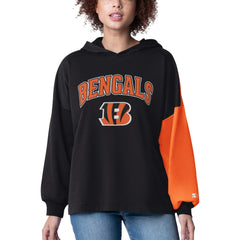 Cincinnati Bengals Starter Women's Power Move Long Sleeve Pullover Hoodie Black - NFL