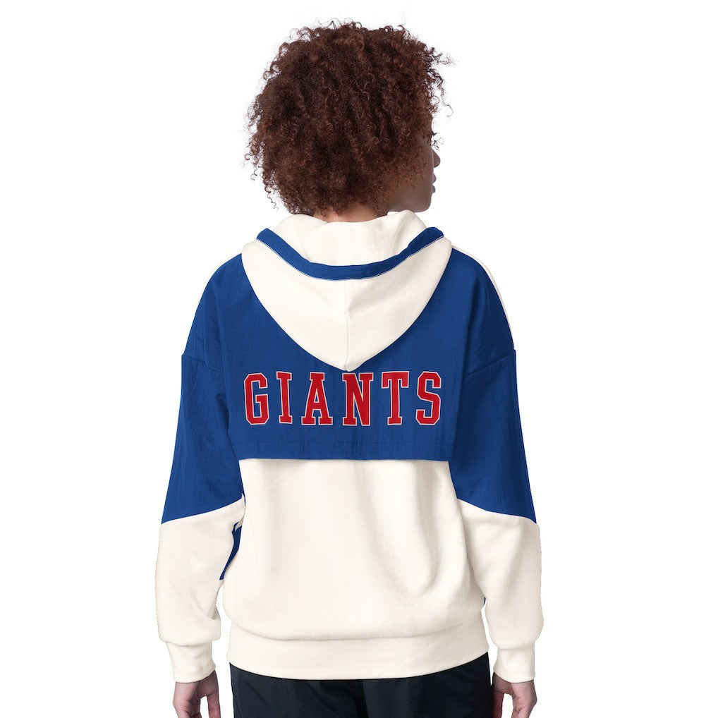 New York Giants Starter Women's Scrimmage Full-Zip Hoodie White - NFL