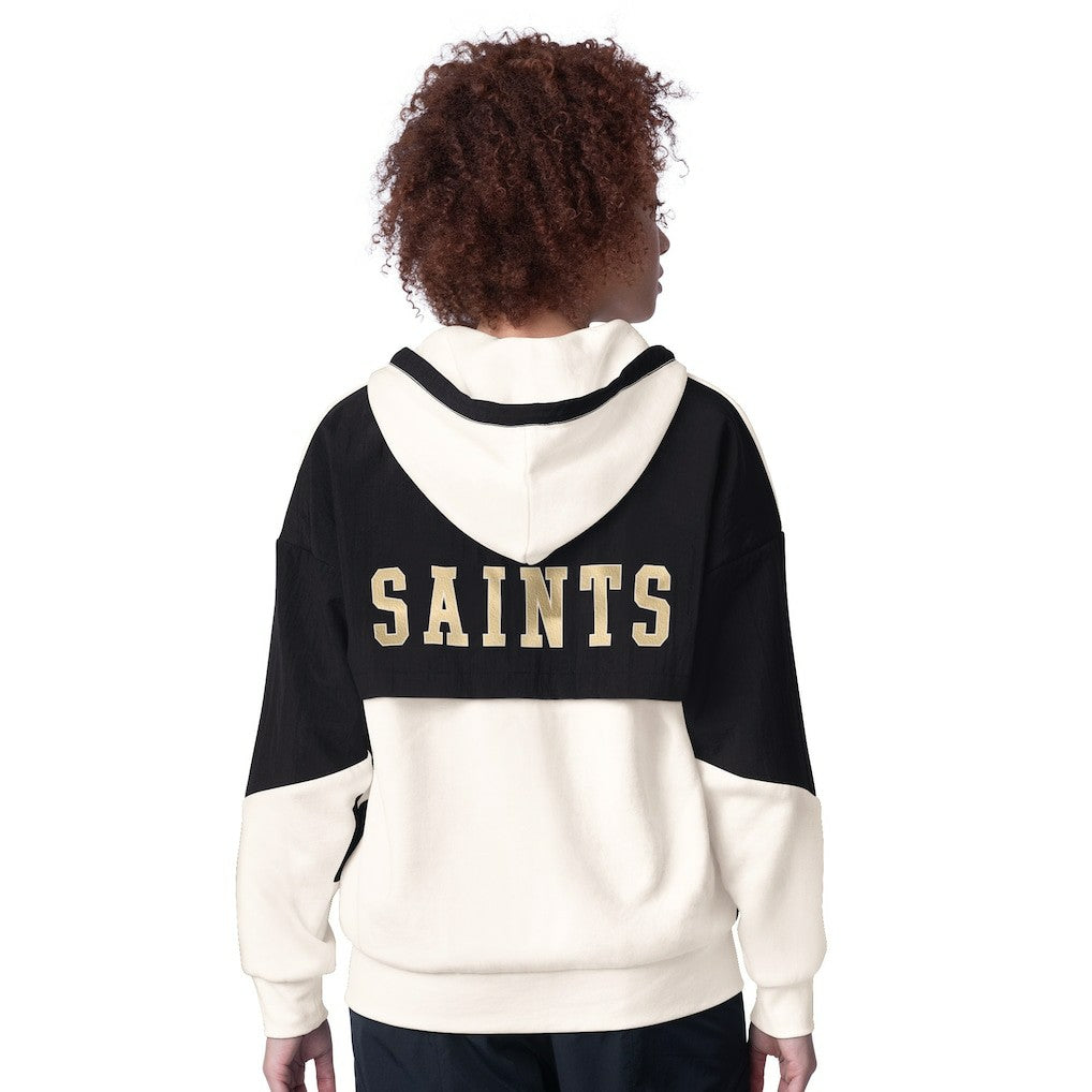 New Orleans Saints Starter Women's Scrimmage Full-Zip Hoodie White - NFL