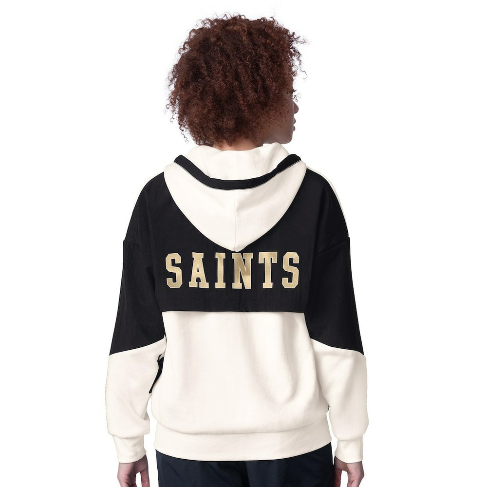 New Orleans Saints Starter Women's Scrimmage Full-Zip Hoodie White - NFL