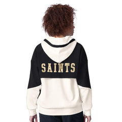 New Orleans Saints Starter Women's Scrimmage Full-Zip Hoodie White - NFL