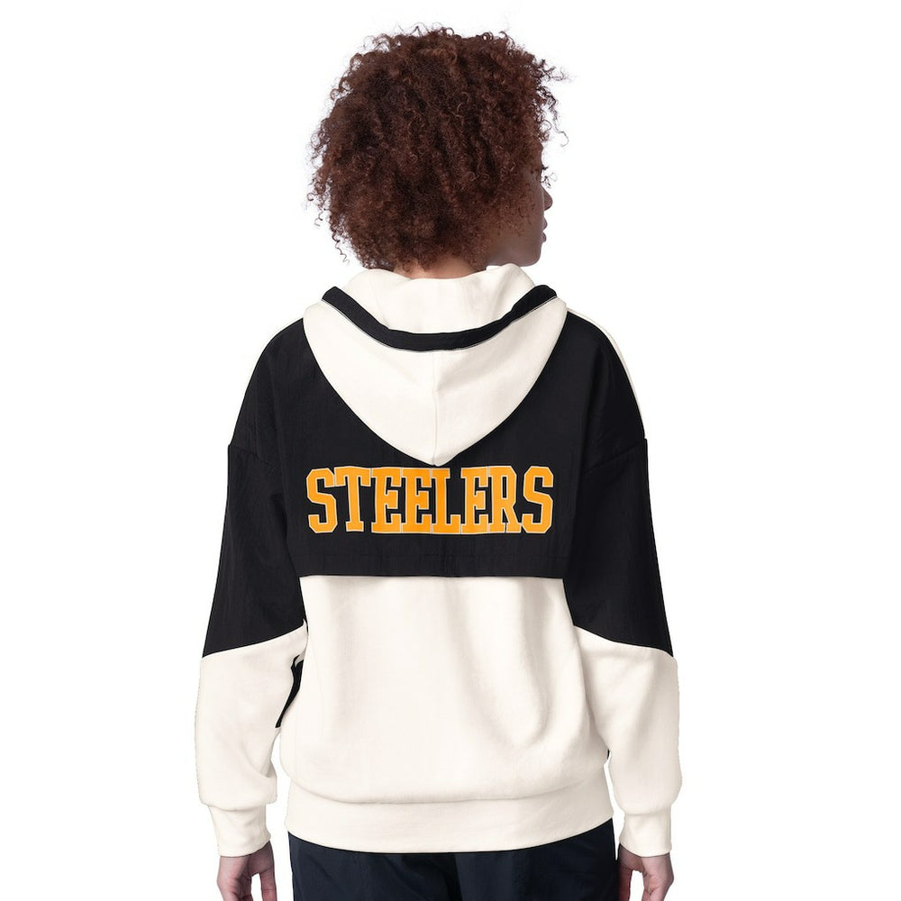 Pittsburgh Steelers Starter Women's Scrimmage Full-Zip Hoodie White - NFL