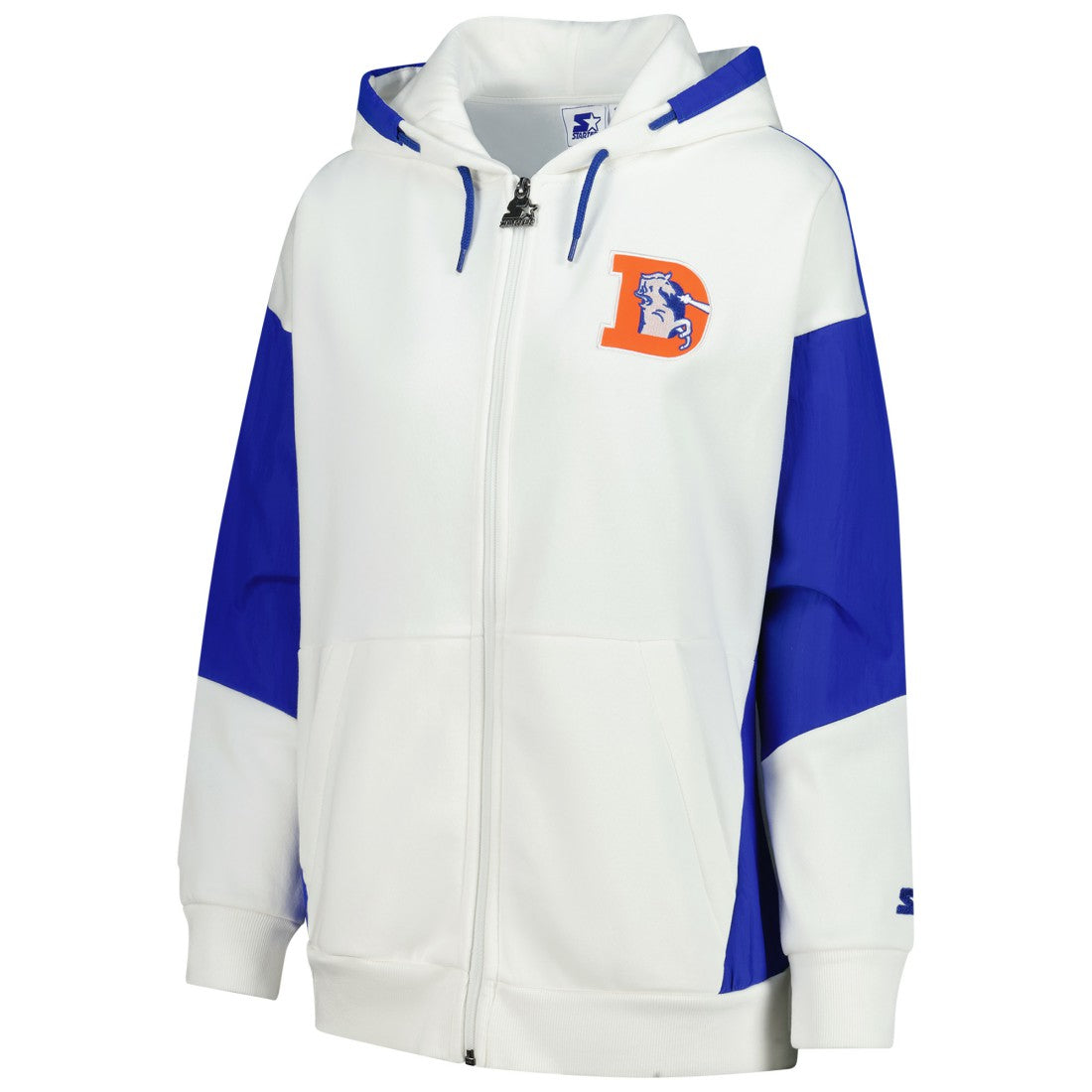 Denver Broncos Starter Women's Scrimmage Full-Zip Hoodie White - NFL