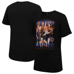 NBA - Jalen Brunson, Donte DiVincenzo & Josh Hart New York Knicks Stadium Essentials Unisex Trio T-Shirt - Black