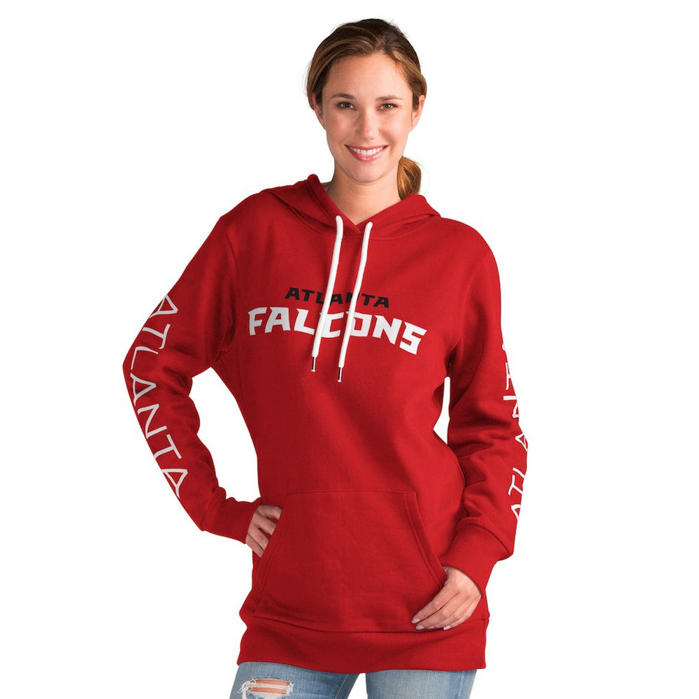 Atlanta Falcons G-III 4Her by Carl Banks Women's Extra Inning Pullover Hoodie Red - NFL