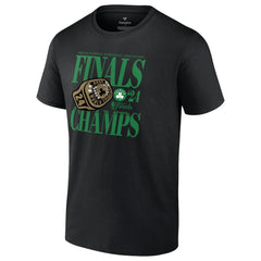 Fanatics - Boston Celtics 2024 NBA Finals Champions Ball Screen Ring T-Shirt - Black