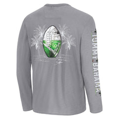 New York Jets Oasis Endzone Lux Long Sleeve T-Shirt Gray - Tommy Bahama