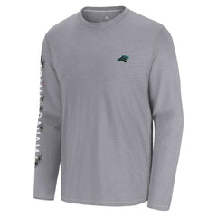 Carolina Panthers Oasis Endzone Lux Long Sleeve T-Shirt Gray - Tommy Bahama