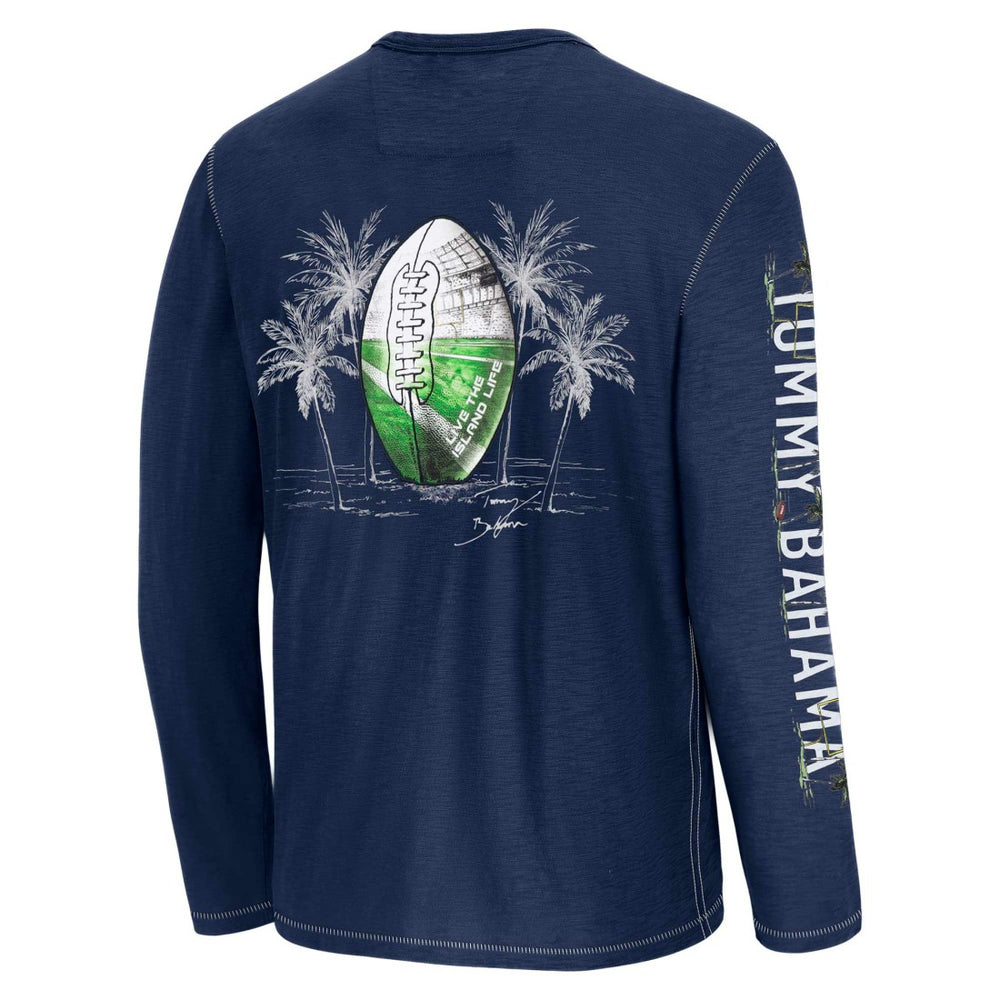 Tennessee Titans Oasis Endzone Lux Long Sleeve T-Shirt Blue - Tommy Bahama
