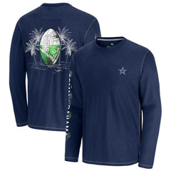 Dallas Cowboys Oasis Endzone Lux Long Sleeve T-Shirt Blue - Tommy Bahama