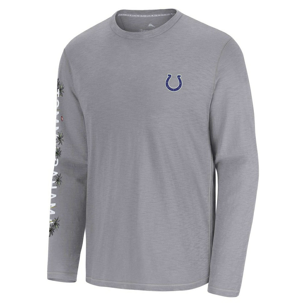 Indianapolis Colts Oasis Endzone Lux Long Sleeve T-Shirt Gray - Tommy Bahama